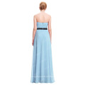Starzz lange trägerlose weg von der Schulter hellblauen Chiffon- Brautjunfer-Kleid ST000066-6